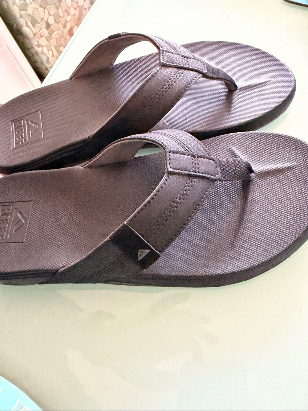Reef Men’s 9, Black Sandals, Cushion Phantom Flip-Flop & Thong NEW - Picture 5 of 14